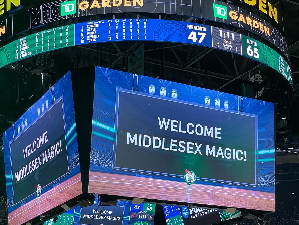 The Middlesex Magic class of 2022 is one of the best of all time! We had an amazing night as a team at the Celtics game. So excited to see everyone play at the next level! Thank you all for an amazing ride! #FamilyForever #FOE #MagicFamily 🔵⚪️⚫️