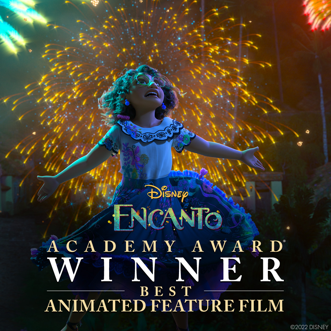 🎉Congratulations to the fantastical cast and crew of #Encanto for winning the Academy Award for Best Animated Feature Film! #Oscars