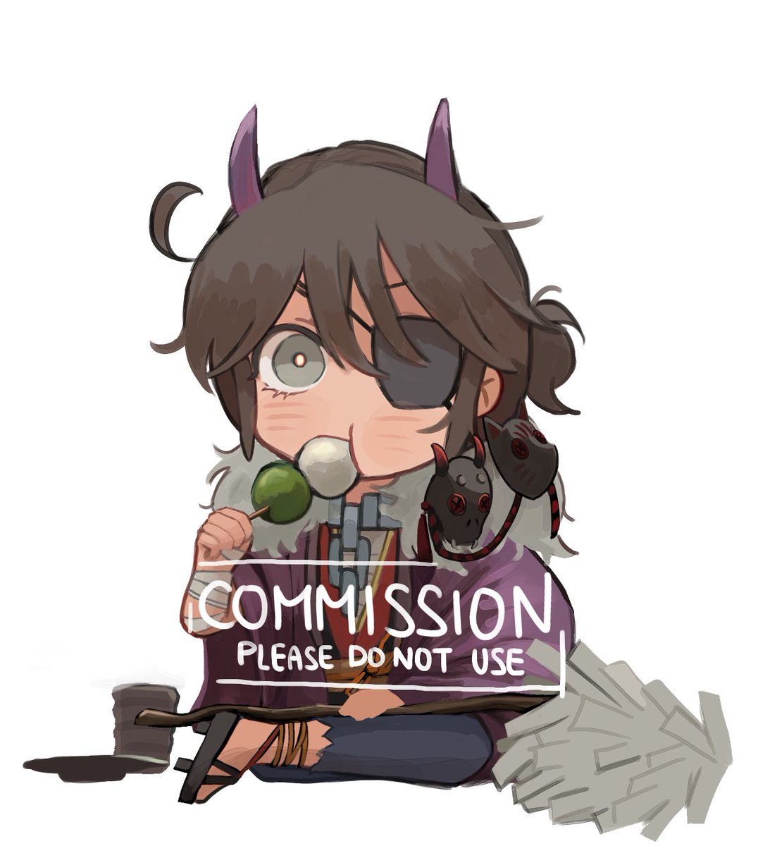 「#Commission 
I feel like they look a lit」|(╯ `⊗﹁◓´） ╯ /(.□ . \)のイラスト