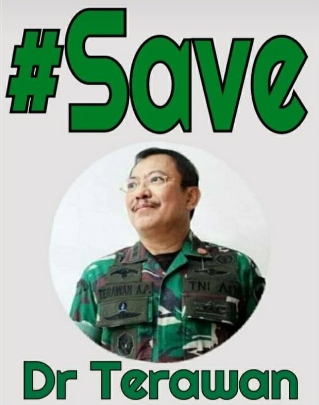 Pemecatan Dr. Terawan Agus Purwanto adalah pembunuhan profesi &amp; karakter seorang dokter.
Buat IDI tandingan.
Bila IDI paksakan diri dgn keputusannya.
#SaveTerawan
<a href="/KemenkesRI/">Kementerian Kesehatan RI</a> <a href="/jokowi/">Joko Widodo</a> <a href="/Puspen_TNI/">Pusat Penerangan TNI</a> <a href="/cnbcindonesia/">CNBC Indonesia</a> <a href="/MetroTVToday/">METRO TV TODAY</a> <a href="/tvOneNews/">tvOnenews</a> <a href="/kompascom/">Kompas.com</a> <a href="/CNNIndonesia/">CNN Indonesia</a>