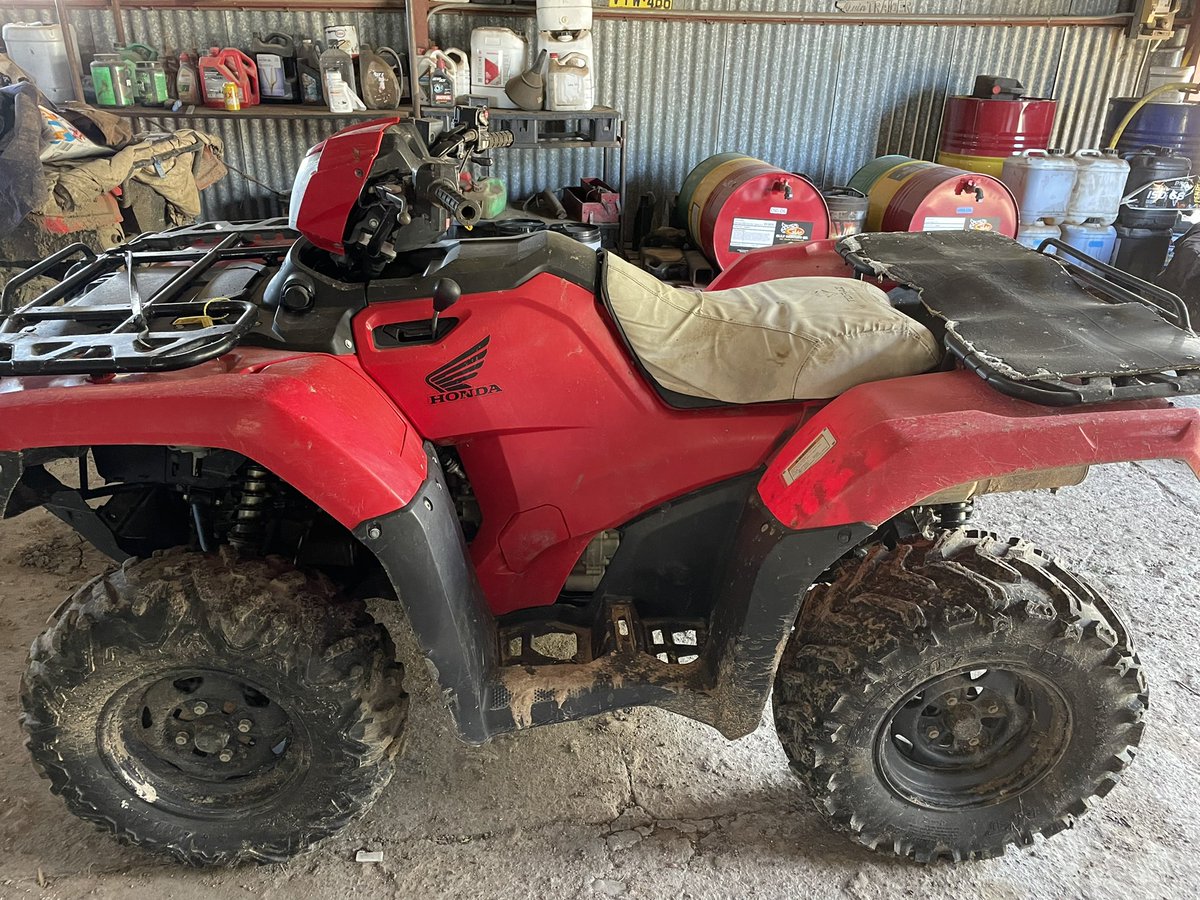 Anyone out there chasing a second hand quad? We have two TRX500’s for sale.
