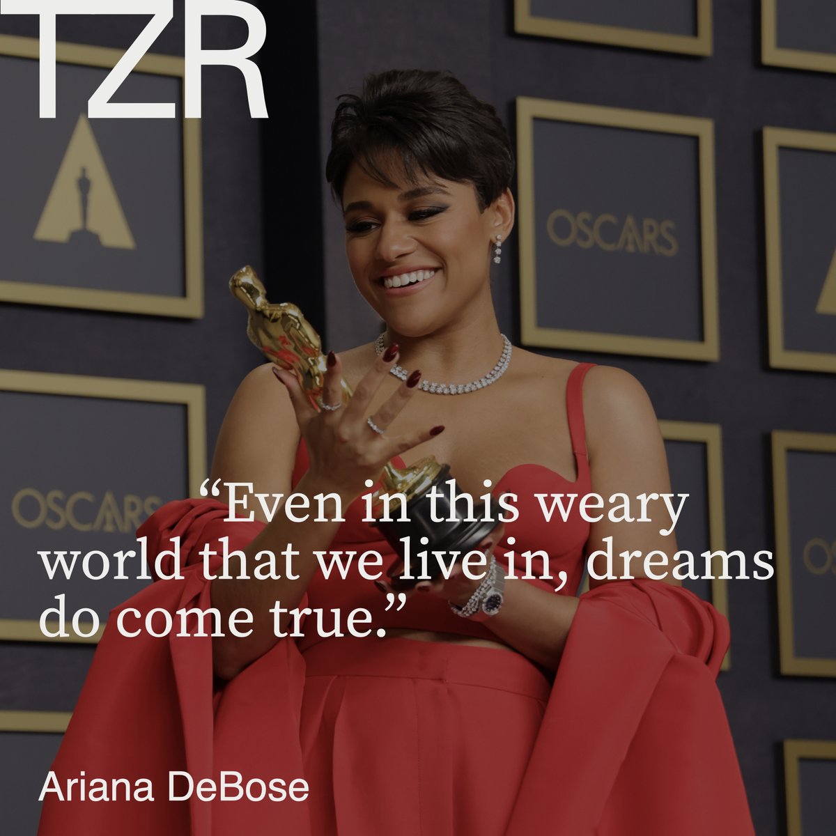 Congrats to Ariana DeBose on her historic #Oscars win. ❤️