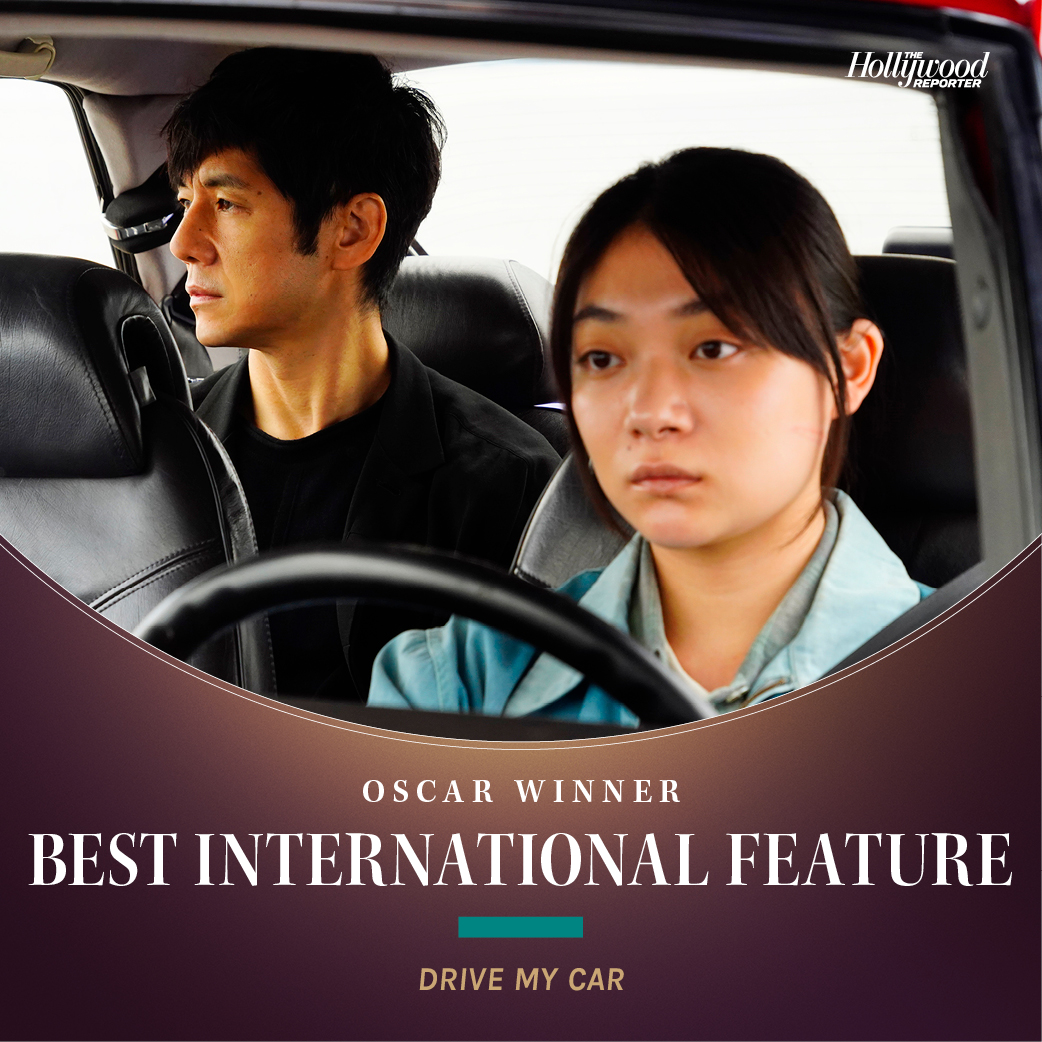 THR's tweet photo. #DriveMyCar wins best international feature at the #Oscars 

See all of tonight's winners: https://t.co/SVaIJwWRTo https://t.co/bdPTx0hKK5