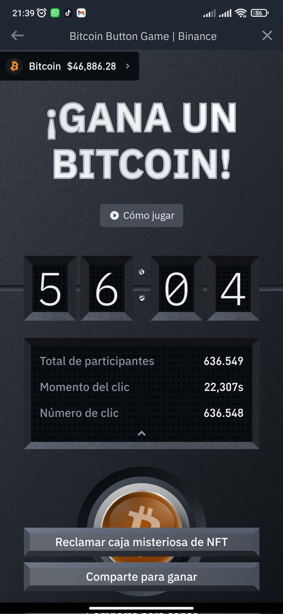 calderoon0's tweet photo. @MARCIANOPHONE Por lo menos gané un mystery box #BitcoinButton  #binance https://t.co/ecZ43OLTxC