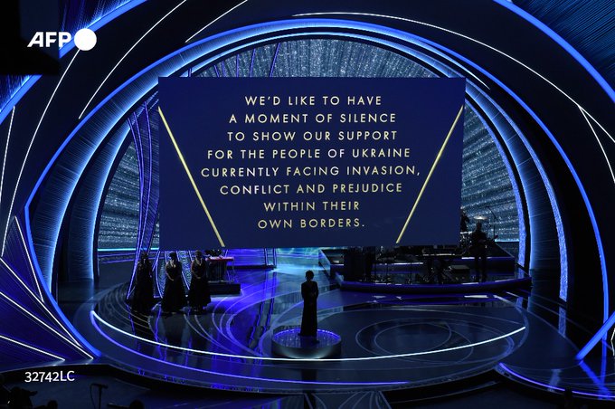 We'd like to have a moment of silence to shor our support for the people of Ukraine currently facing invasion, conflict and prejduice within their own borders.