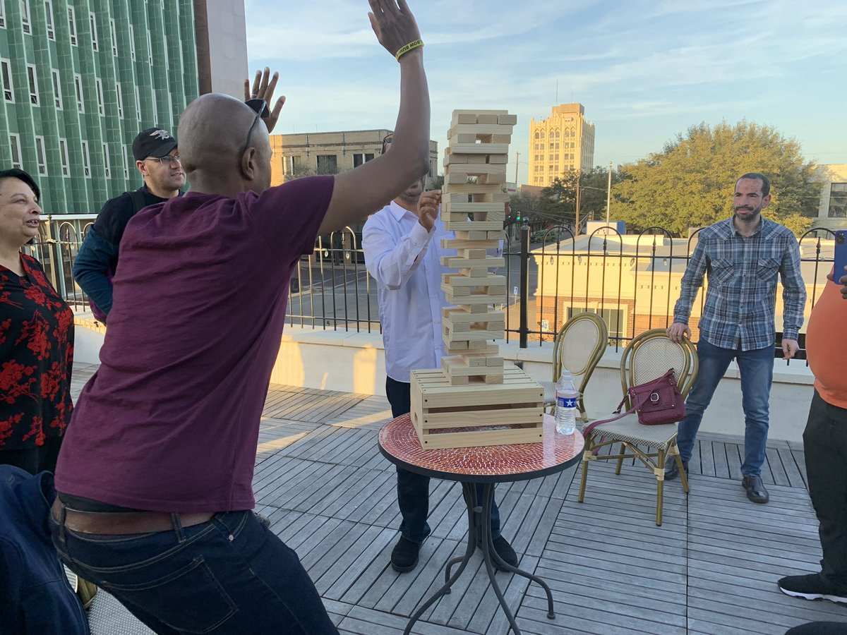 IamTyr1's tweet photo. @TexasConsortium students getting ready for their week at Corsicana ISD but Jenga first! https://t.co/69G999Xag7