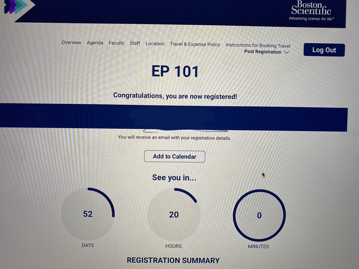 KingOfHeartsDO's tweet photo. Registered for EP 101! Let’s go!!! Excited for the program set up and outstanding faculty who will be present! @narrowQRS #EPeeps #FutureEP #IndianaUniversityEP https://t.co/cz3N3yzdVO