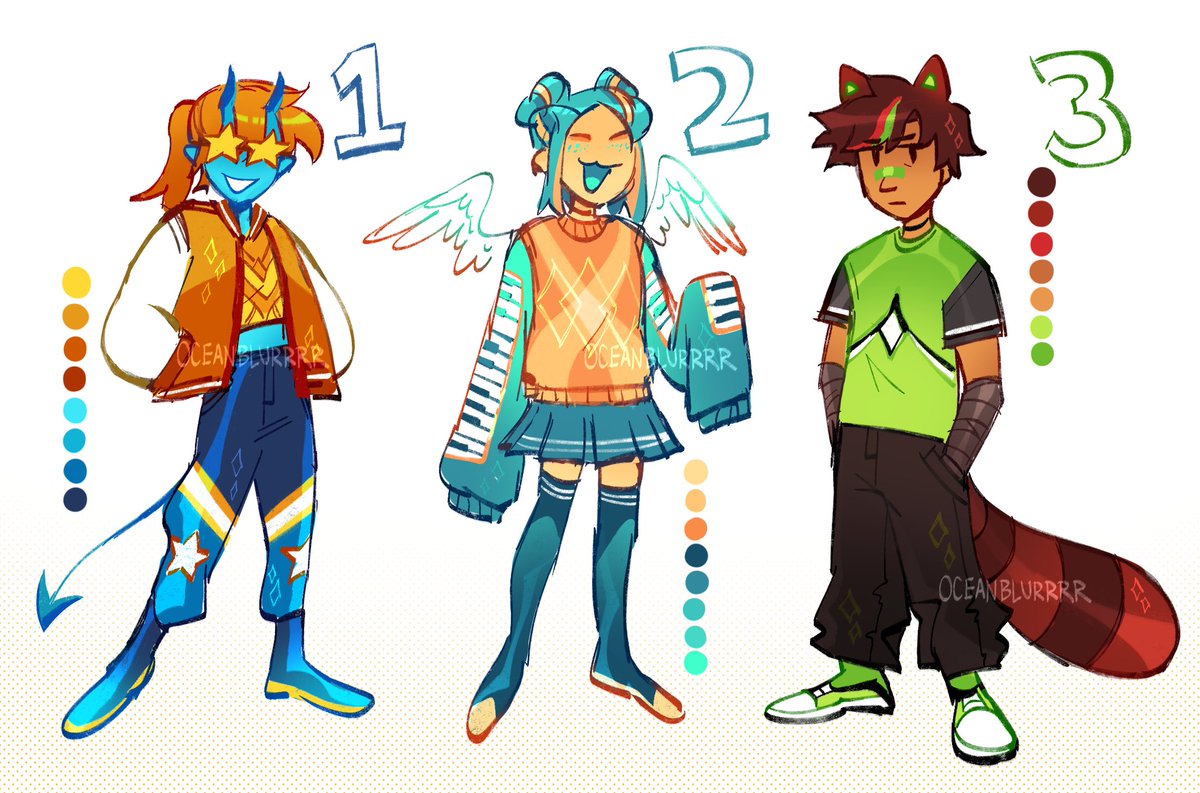 「Character design adoptables! ✨
SB: 35$ D」|Blurr 🪲のイラスト