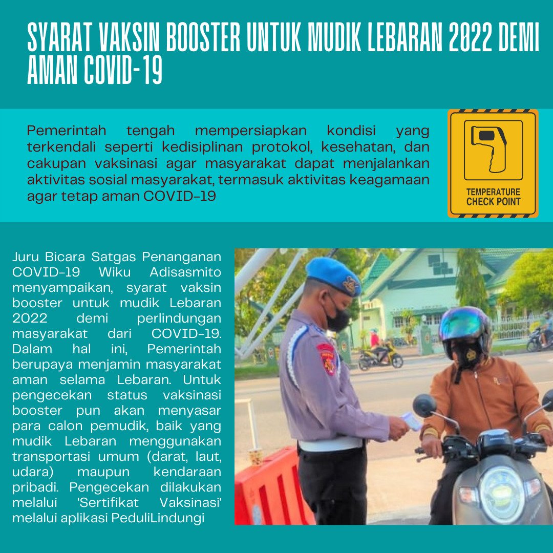 andreramadhan93's tweet photo. Syarat vaksin Booster untuk mudik lebaran 2022 demi aman covid-19, Booster Mudik Terjamin https://t.co/gFHQVoF3hj