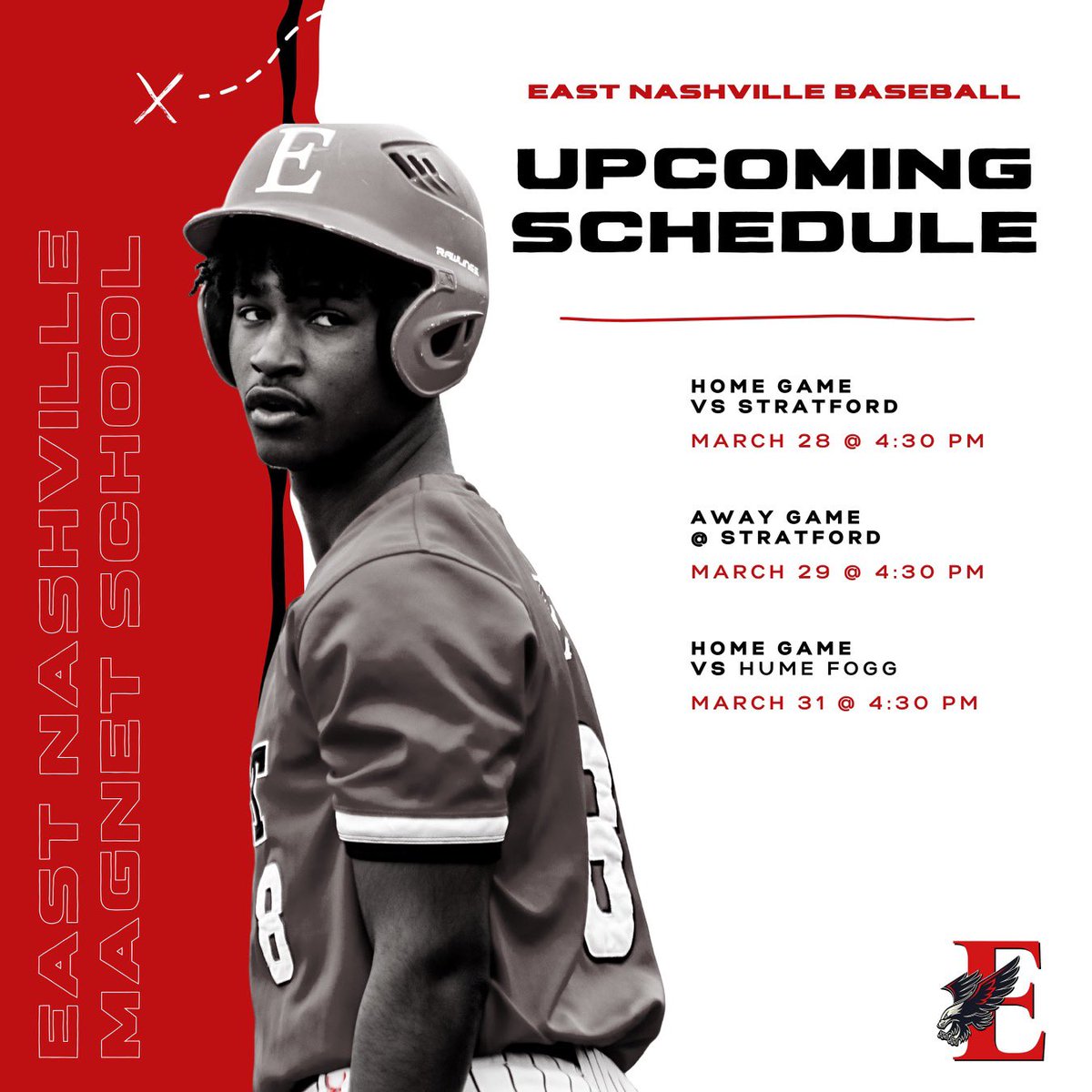 Schedule for the week ⚾️🦅 #OE4L