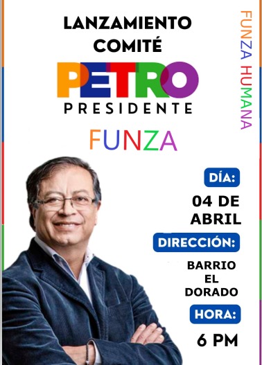 ANDRESTATU's tweet photo. Es un gusto para mi invitarlos a este gran cambio en colombia acompañanos el 04 de abril a el lanzamiento de petro presidente @petrogustavo #PetroPresidente2022 https://t.co/egoCtOYH6a