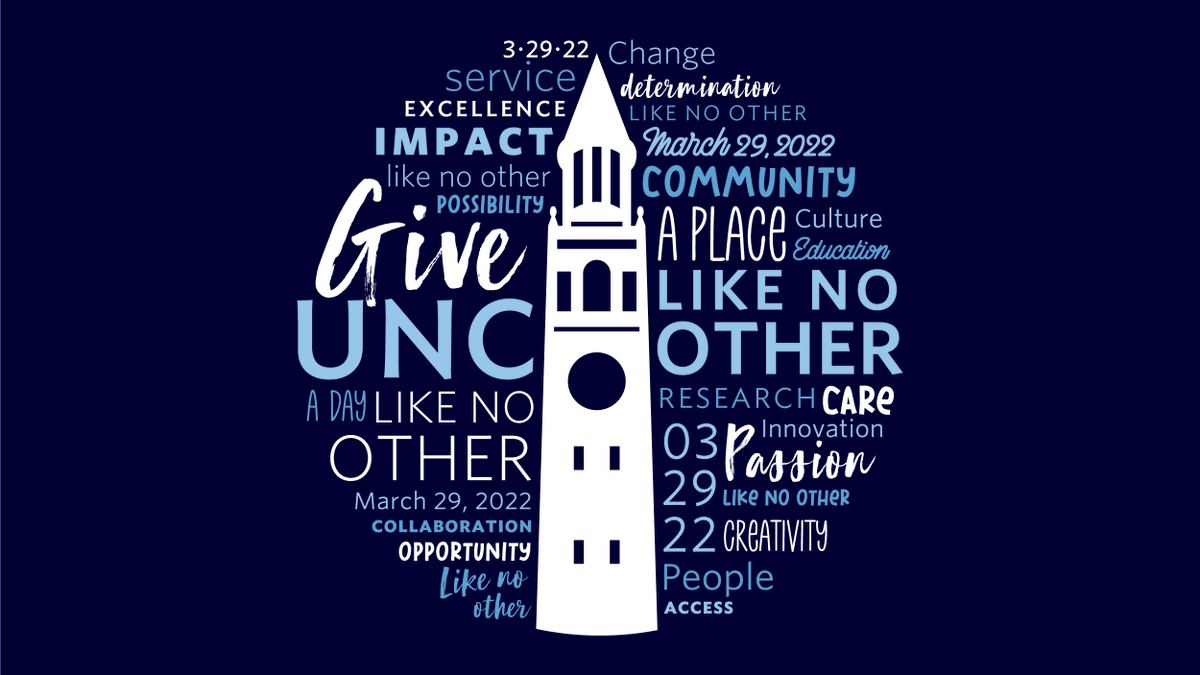 carolina_giving's tweet photo. ONE more day until #GiveUNC! Join us tomorrow, March 29, to celebrate the many causes that make Carolina a place like no other. https://t.co/8jEOqj8BvD https://t.co/qSKmYZCs9X