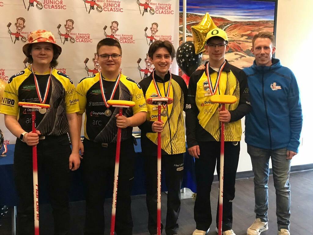 Marc Kennedy Junior Classic U18 Champions! 

Thank you <a href="/matthew/">matthew</a>.perozak for joining us this weekend!

Many thanks to everyone who helped put on this fabulous junior curling event. Our final event starts on Friday in Calgary, AJCT Players Championship. 
@… instagr.am/p/CboVXkhMu18/