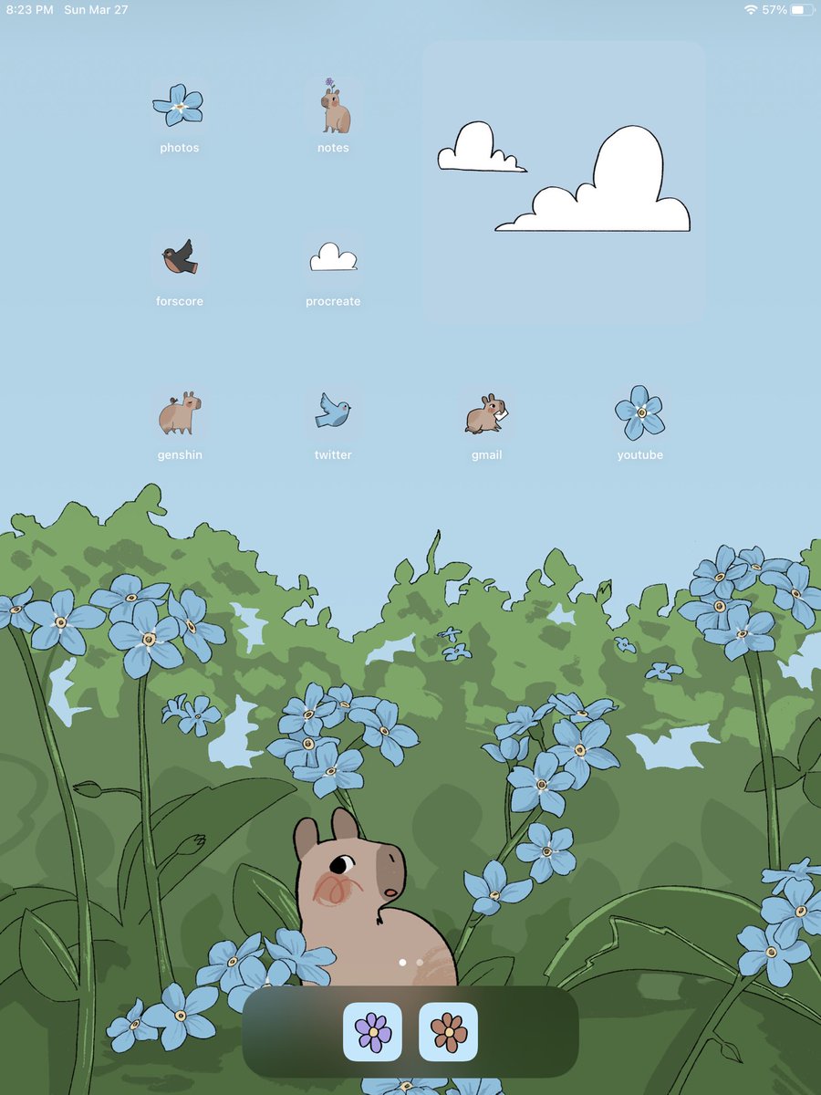 capydoodle's tweet image. hello everybody! as thanks for 20k followers, i have created 3 sets of app icons and wallpapers! i’m sharing them for free, but if you use and enjoy them, please consider tipping me on ko-fi!💕
you can find them here ⬇️
drive.google.com/drive/folders/…