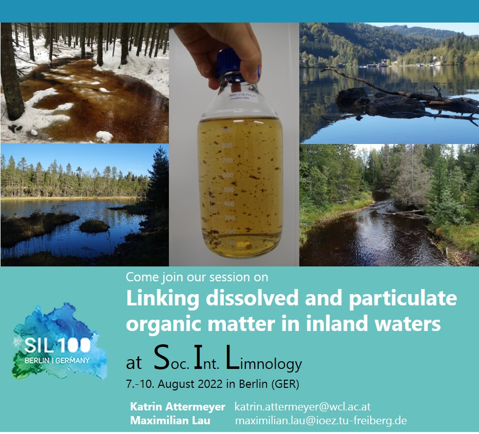 Katrin (@katat85) on Twitter photo Join us <a href="/SIL_limnology/">SIL Limnology</a> conference in Berlin and present your newest research on FW organic matter! Deadline approaching soon (5th April)!
@maxplau Join us <a href="/SIL_limnology/">SIL Limnology</a> conference in Berlin and present your newest research on FW organic matter! Deadline approaching soon (5th April)!
@maxplau