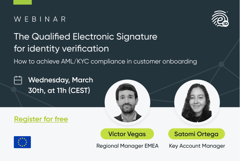 eIDentification's tweet photo. In case you haven't yet register to our live webinar, you can still do it here 👉https://t.co/7EsxDkRnL7. Write down all your questions about the #QualifiedSignature, #FacialBiometrics, or #RemoteIdentityProofing, because at the end of the session there'll be a Q&A! All ready? https://t.co/nPtVIiGF4o