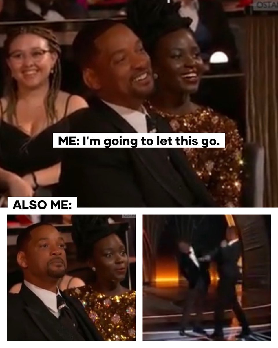 Stay calm. Smile. #willsmithchrisrock