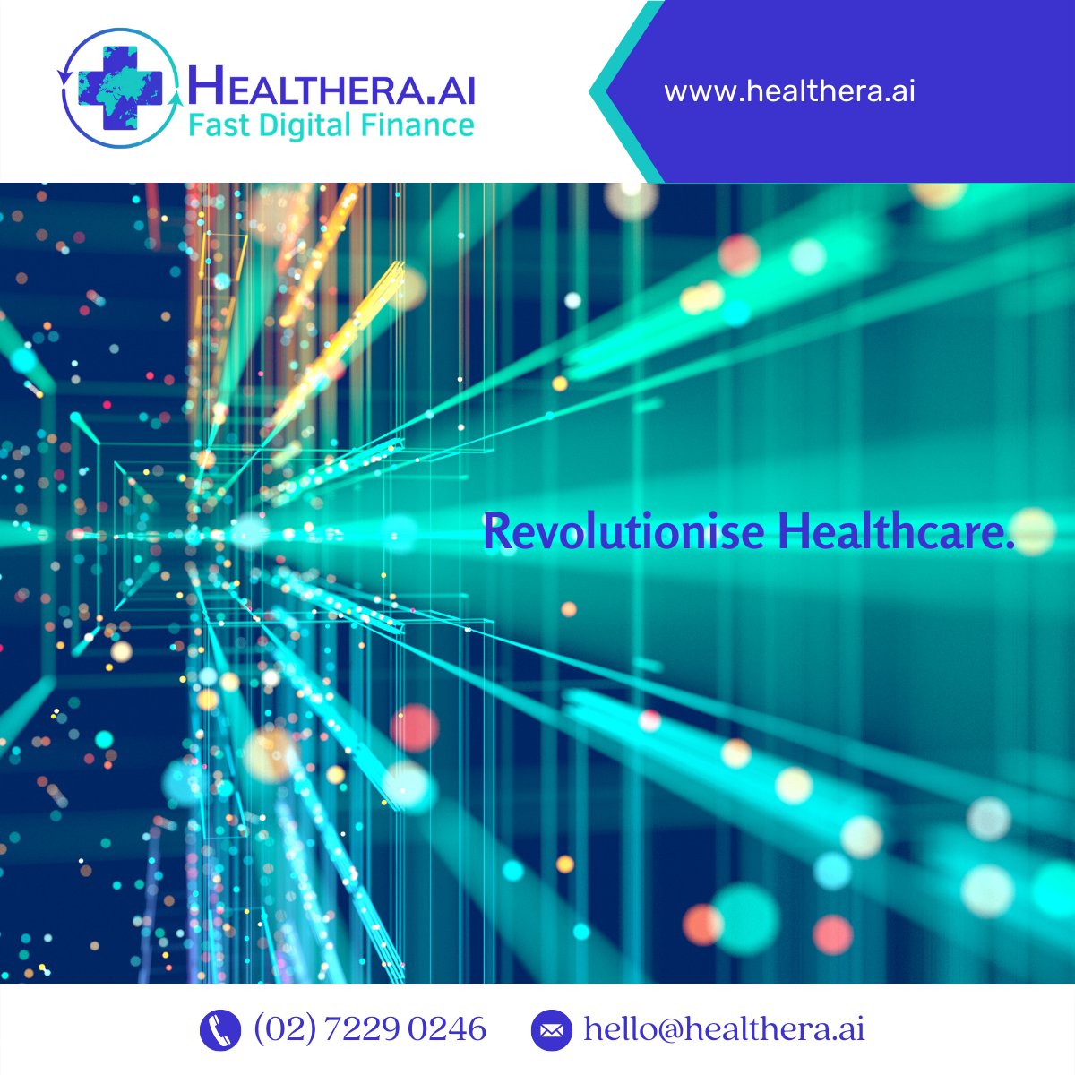 Are you looking to grow your practice but don't have the funds available? We got your back. Contact us!

#RevolutioniseHealthcare

Contact Us:
Email: hello@healthera.ai
Phone: 02 7229 0246
Website: healthera.ai