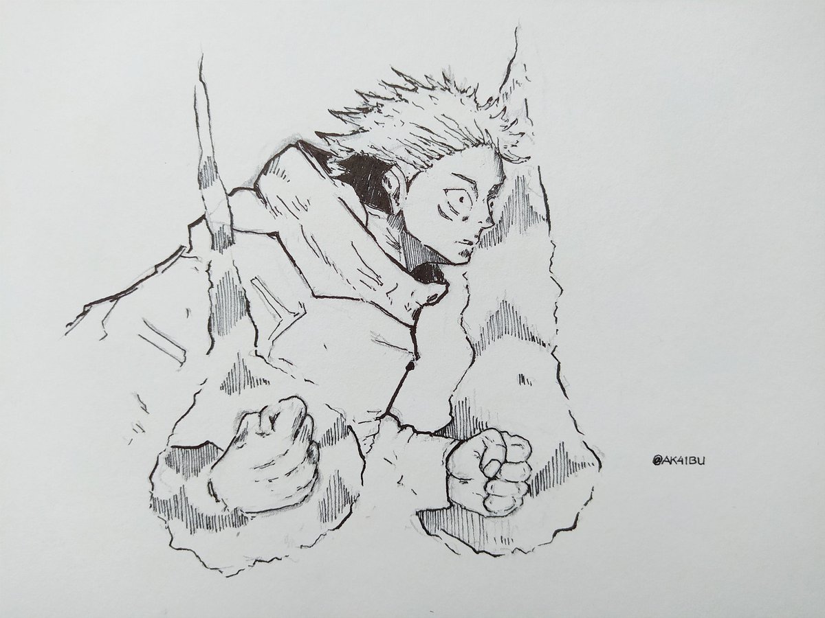 ak41bu's tweet photo. black flash mode on

#呪術廻戦 #JujutsuKaisen #JJK #ItadoriYuji https://t.co/Se0HzSJZAF