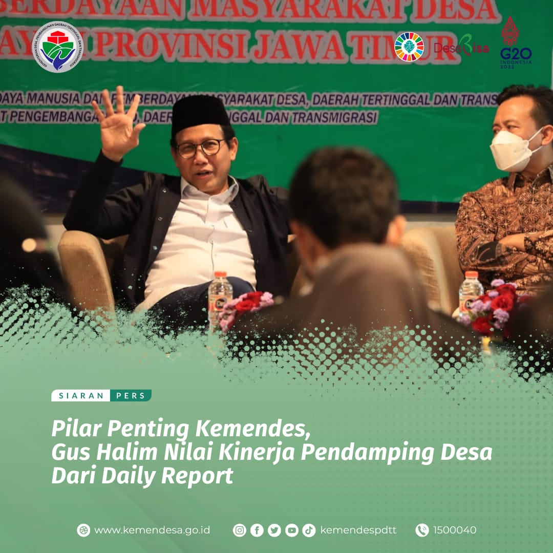 kemendespdt's tweet photo. KemendesPDTT mewajibkan pendamping desa melakukan laporan harian (daily report), sgh kinerja pendamping desa kian terukur.

"Pendamping desa merupakan pilar penting dari Kemendes PDTT. Di tangan mereka berbagai program percepatan pembangunan desa akan lebih mudah terealisasi," https://t.co/M7p3FjQOXU