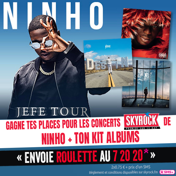 SkyrockFM's tweet photo. 🚨 Avant 14H viens faire la tourner la #Roulette en direct avec @mehdiradio dans les #skyrockdedicace !!😆
À gagner ? Tes places pour les #ConcertsSkyrock de @ninhosdt + son #KitAlbums !!🤯
➡ Envoie vite Roulette au 72020* 🤞
*(2x0.75€ + prix du sms) https://t.co/LMBlEZgLkv