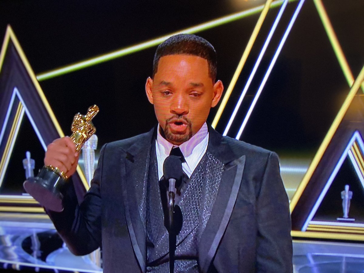 YoweriNabimanya's tweet photo. “At your highest moment, be careful, that’s when the devil comes for you!” Denzel Washington

Congratulations Will Smith https://t.co/7tmHWXkl8U