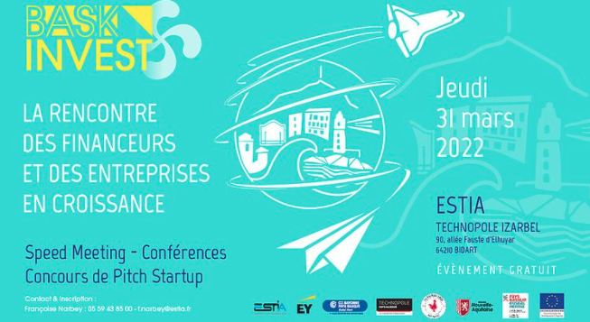 PresseLib's tweet photo. #BaskInvest, tremplin qui récompensera l'#innovation au #PaysBasque, en décernant 4 prix à des #startups. Financeurs et entreprises en croissance vous donnent rendez-vous le 31 mars à @EstiaOfficiel.

-> https://t.co/ZjT3dJpVv7

@CCIBayonnePB @TechnopolePB @EYFrance @LaFrenchTech https://t.co/ojyB9gW6sE