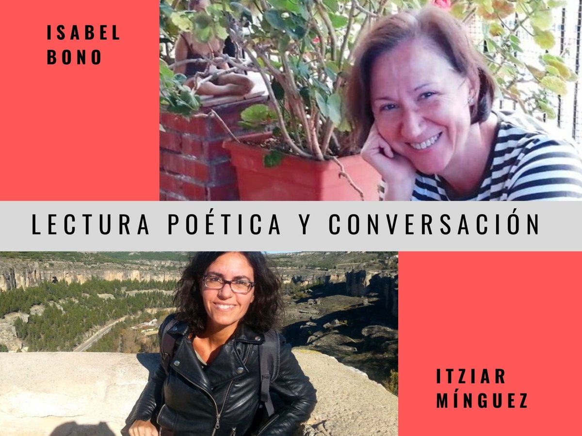 POEX_xixon's tweet photo. Segundo día de #POEX !!
Vamos con el programa para esta tarde:

· 19.00h. Patio del CCAI
Isabel Bono e Itziar Mínguez. Lectura poética y conversación.

· 20.00h. Patio del CCAI
Carmen Camacho. Presentación y lectura de Deslengua (Libros de la Herida, 2021) https://t.co/lhlo1DFATw