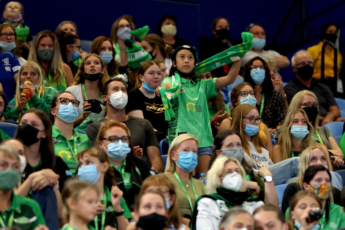 ausgoldindustry's tweet image. FEVER ON FIRE | Fans were cheering loud &amp;amp; proud on Sunday as @WestCoastFever set a @SuperNetball record of 82 points to win over @sc_lightning in the #gold round!

Congratulations to @DanRyan84 &amp;amp; Rudi Ellis for making their club debut!

#SSNFeverLightning #gotgrit #SSN2022