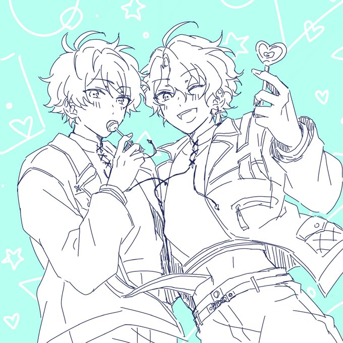 嬉しすぎて速攻描いた
日和と翠どっちもきますように〜!!! 
