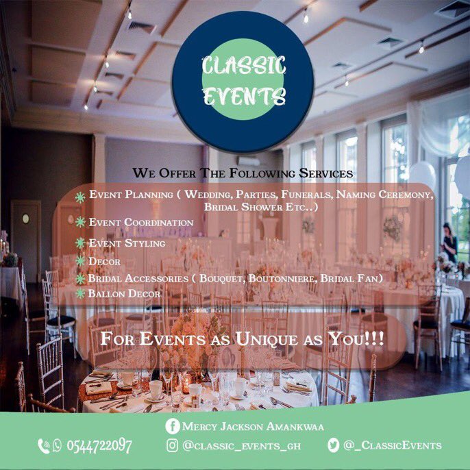 For all your events this year and beyond, look no further from @_ClassicEvents. They got covered. Bring works 💯