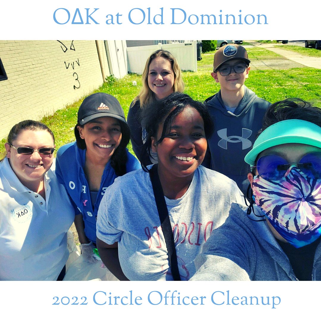 Circle officers of Omicron Delta Kappa at ODU teamed up to do the first initial cleanup of our Adopt-A-Spot near campus, obtained through Keep Norfolk Beautiful. 
These hardworking ladies are a dream team!

Join us for the second cleanup by participating in our Spring Cleanup 😊