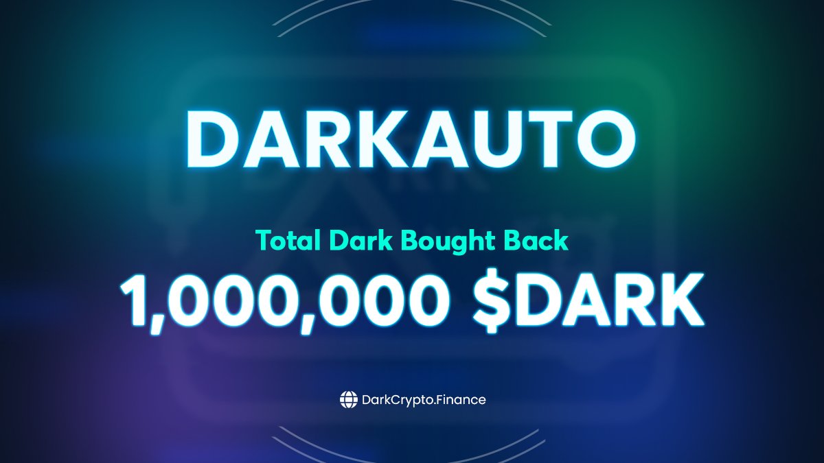 DarkCryptoFi's tweet photo. 💰DarkAuto has been an amazing success💰
🎉 We are proud to announce that #DarkAuto has reached a new milestone.
🆙 TVL: 36,000,000$
💸 Total Earned: 5,000,000$+
🔥 DARK Bought Back: 1,000,000 $DARK
It’s growing every day! Great community as well! 🥳🌏
In #DarkCrypto we trust! https://t.co/EeofCxydmf