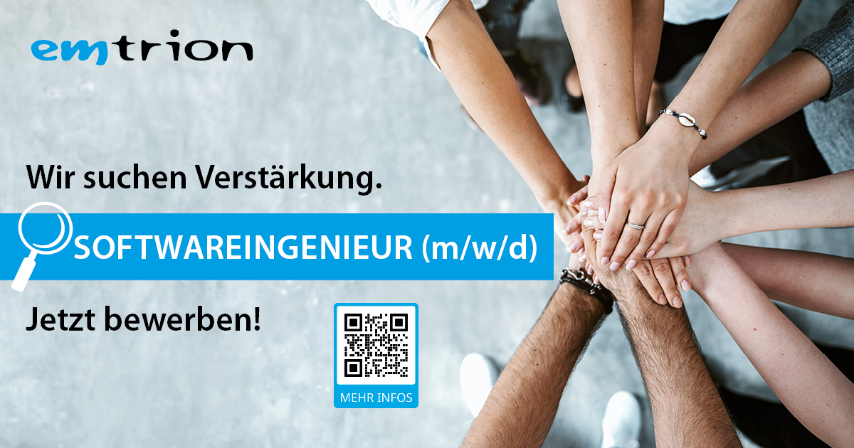 emtrion's tweet photo. emtrion is #hiring!🚀Wir suchen Embedded SoftwareingenieurInnen. Erfahre mehr: https://t.co/bGY3AwsUmy
#jobs #SoftwareEngineer #embedded #softwaredevelopment https://t.co/kKKu3eKYWU