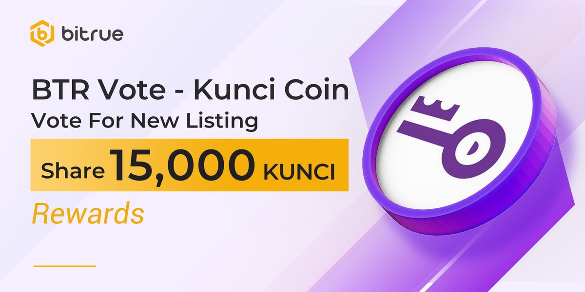 Bitrue (@bitrueofficial) on Twitter photo New round of the #BTRVote starts @ 11:00 UTC on Mar 28! Use your $BTR to vote for $KUNCI <a href="/Kuncicoin_id/">KunciCoin Indonesia $KUNCI</a>. You can earn staking rewards of 15,000 $KUNCI! Stay tuned! bit.ly/3utaXhQ New round of the #BTRVote starts @ 11:00 UTC on Mar 28! Use your $BTR to vote for $KUNCI <a href="/Kuncicoin_id/">KunciCoin Indonesia $KUNCI</a>. You can earn staking rewards of 15,000 $KUNCI! Stay tuned! bit.ly/3utaXhQ