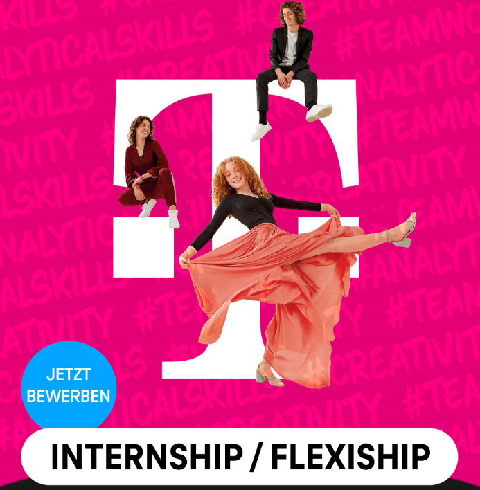 TelekomKarriere's tweet photo. Du bist auf der Suche nach einem Praktikum? Hast du Spaß an Social Media und großes Interesse an aktuellen Trends?🙌
Bei einem Praktikum im HR Marketing - Social Media Bereich @deutschetelekom betreust du unsere Social Media Kanäle. 😎 Bewirb dich jetzt: https://t.co/Gt5lY9FdyM https://t.co/03PymvmKKo
