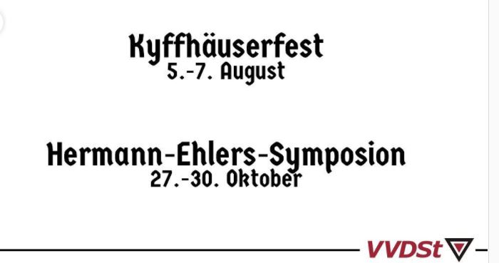 korpokritik's tweet photo. 1/4 Der verbindungsstudentische Dachverband #VVDSt hat seine Wurzeln im akademischen Antisemitismus.
Die Gründung fand im Rahmen des Kyffhäuser-Fest statt, was bis heute gefeiert wird. https://t.co/2uF5FUivrl