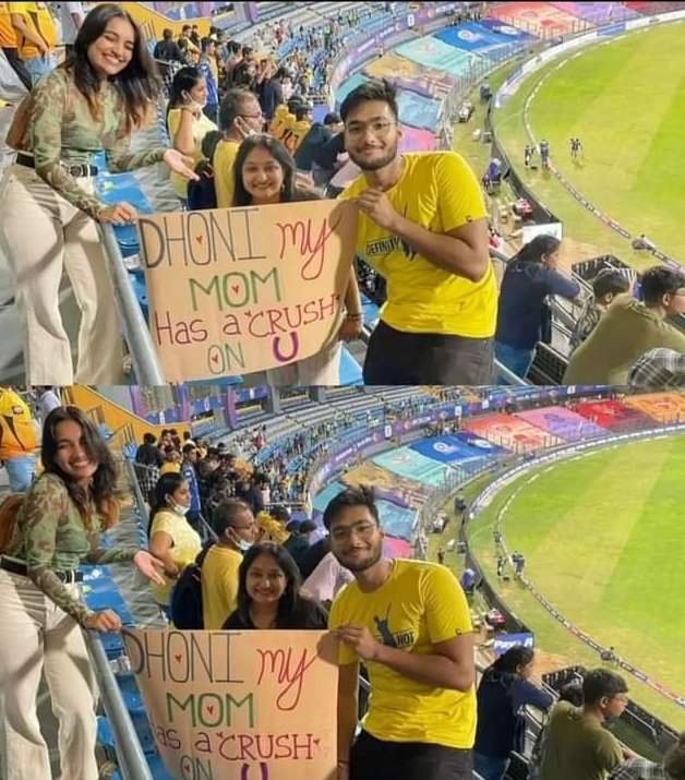 CSKFansArmy's tweet photo. 😂💛 @MSDhoni

#WhistlePodu | #IPL2022 https://t.co/sYjrwp3pqM