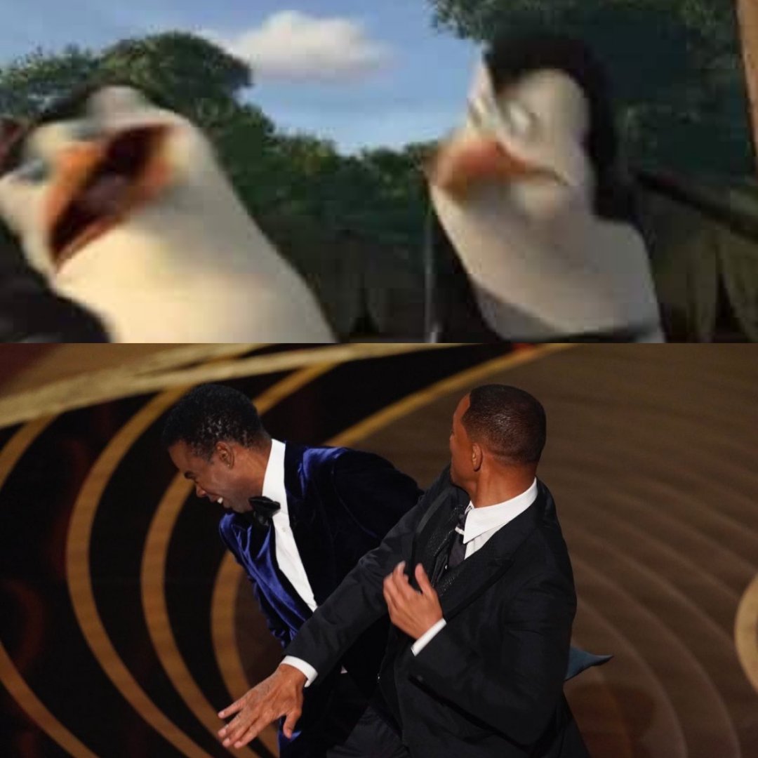 004ry00's tweet photo. La temática de este año es hacer memes en live action. Ya no sé si lleva la delantera Will Smith o el Spiderverse.

#Oscars https://t.co/xbC3QYYzID