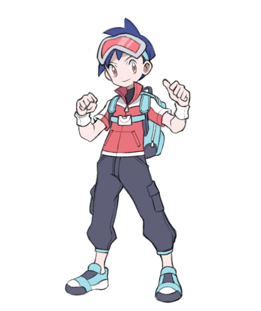 「new gen 3 styled pokemon protagonist des」|hyoのイラスト