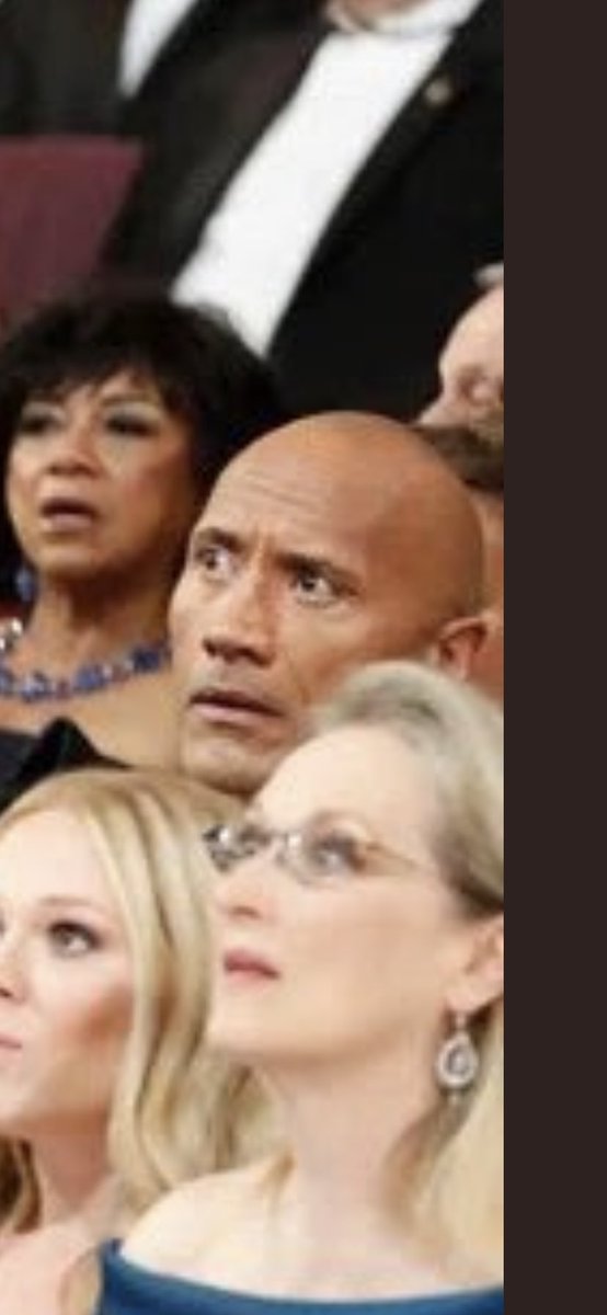 I appreciate that the Rock reacted to the slap the same way he reacts to absolutely everything: with a slightly raised eyebrow.