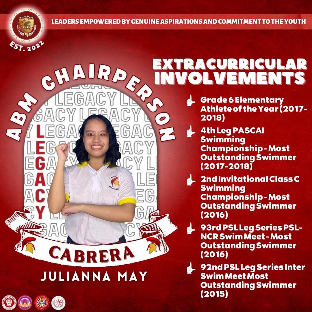 LegacyParty_UE's tweet photo. HIGHLIGHTS | Credentials
Julliana May L. Cabrera, your next ABM Chairperson from LEGACY Party. Here are her credentials:
#OrganizeyourFinanceswithCabrera
#VoteSTRAIGHT
#VoteWISELY
#VoteLEGACYParty
#LegacyForConsistency
#SaLegacyWalangPagsisisi https://t.co/K1qUXmpaP1