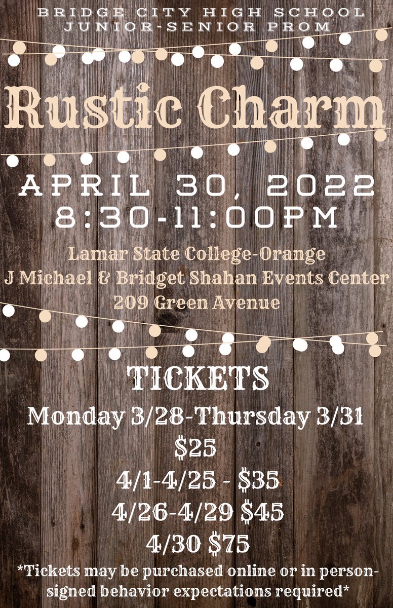 BridgeCityHS's tweet photo. Prom Noms are OPEN
https://t.co/f8jCUf6lP5 
Juniors &amp; Seniors Nominate 8 to rep your class- 
Early bird tickets online are live- 
https://t.co/2F8JX1c6o1 online store https://t.co/EZrEYTMkpD