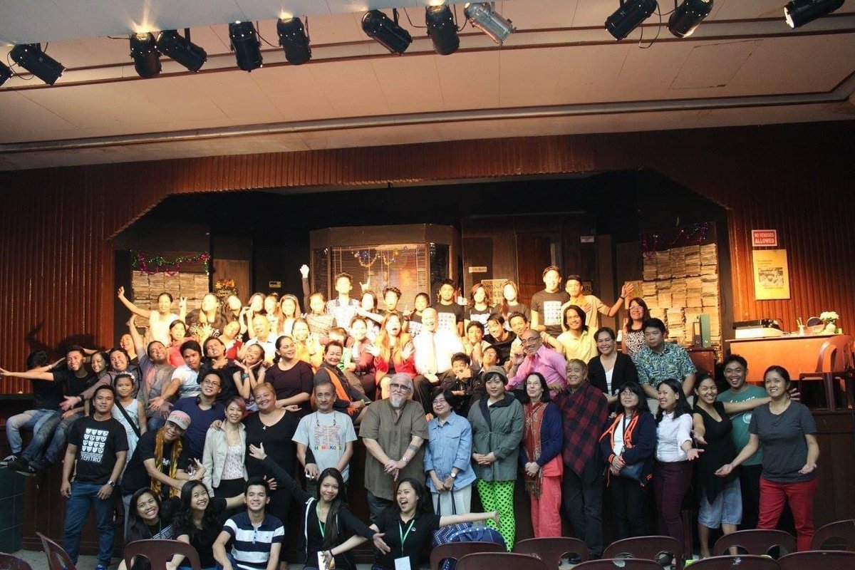 pqbusalian's tweet photo. Peque Gallaga as a Director for Theater

With the cast and production of Anatomiya Sang Korupsiyon, January 2016, at the Gallaga Theater.

Source: Facebook

#pequegallaga https://t.co/7AykMMXDzT