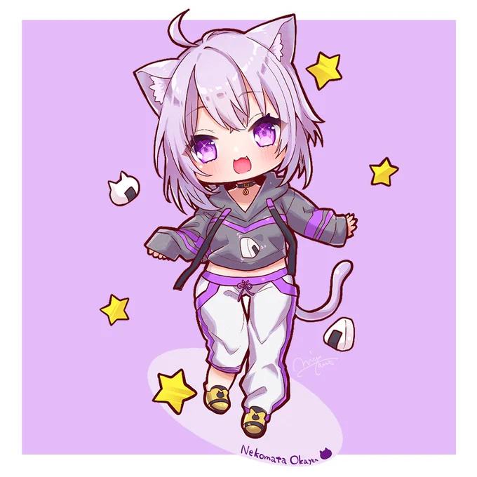 おかころてぇてぇ おくちかわいい
#絵かゆ #できたてころね 