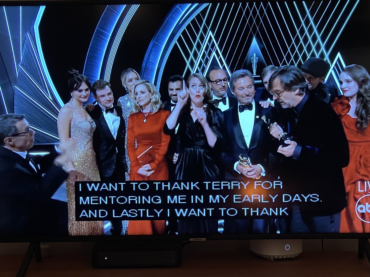 guthrienutter's tweet photo. NORMALIZE LANGUAGE ACCESS! Congrats #CODA @MarleeMatlin @TroyKotsur https://t.co/s9U0QHsnsD