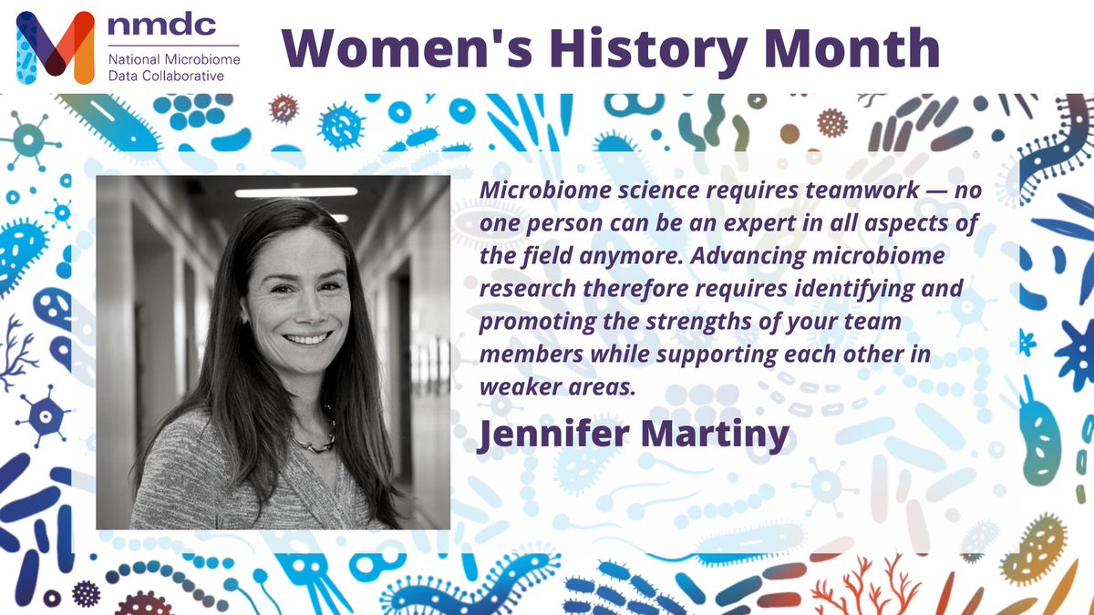 National Microbiome Data Collaborative (@microbiomedata) on Twitter photo Martiny is a Professor <a href="/UCIrvine/">UC Irvine</a> EEB. Her research focuses on the mechanisms that generate variation in #Microbiomes and how this variation affects #Ecosystem processes. She is the co-director of <a href="/UCI_Microbiome/">UCI Microbiome</a>, on the NMDC SAB, and leads <a href="/All_Microbiomes/">Microbiome Centers Consortium</a>. #WomensHistoryMonth Martiny is a Professor <a href="/UCIrvine/">UC Irvine</a> EEB. Her research focuses on the mechanisms that generate variation in #Microbiomes and how this variation affects #Ecosystem processes. She is the co-director of <a href="/UCI_Microbiome/">UCI Microbiome</a>, on the NMDC SAB, and leads <a href="/All_Microbiomes/">Microbiome Centers Consortium</a>. #WomensHistoryMonth