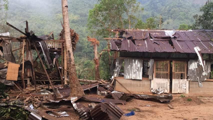 mattyrdubs's tweet photo. 1/2 - In addition to the SAC airstrikes yesterday in Brigade 6, they also hit Day Pu Noh, the main town in KNU-controlled Brigade 5, in the morning of Mar 27. This was the same area which faced extensive bombardment 1 year ago; again various civilian targets were bombed. https://t.co/jPQxFXNwMJ