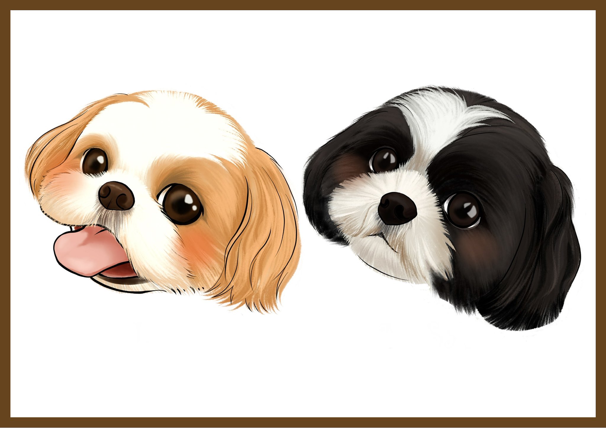 犬の似顔絵 Twitter Search Twitter