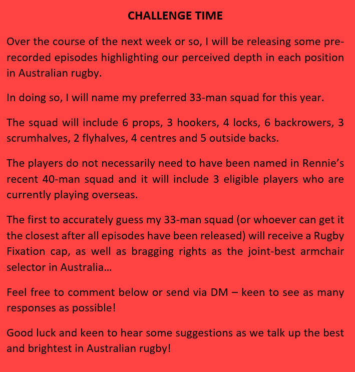 RugbyFixation's tweet photo. Thought I'd throw out a bit of a challenge as I count down my last few days/weeks before fatherhood.

Bit long to fit in a Tweet, so have attached below, but more an exercise in fun and spit-balling.

Rugby Fixation hat and bragging rights are up for grabs! https://t.co/t9RyCtgYFk